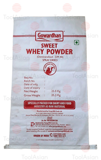 Gowardhan whey powder, BOPP Laminated PP Woven Bags Gowardhan whey powder Gowardhan whey powder