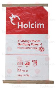 holcim paper poly cement bags