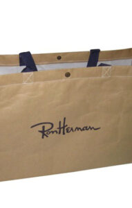 shopping bag made from kraft paper laminated fabric