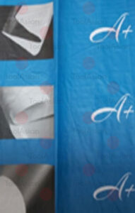 Bopp and Silver Metallic Laminated Woven Fabric