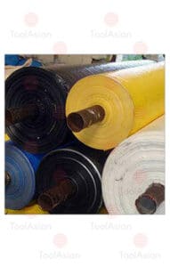 coloured laminated fabric tarp roll price