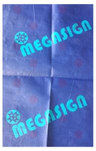 Printed wrapping fabric for PVC flex roll