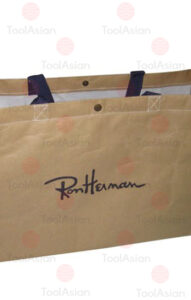 shopping bag made from kraft paper laminated fabric