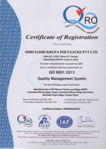 Certificate of registration